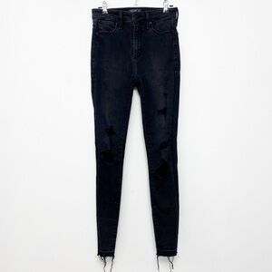 Abercrombie and Fitch Simone Black Distressed Jeans‎